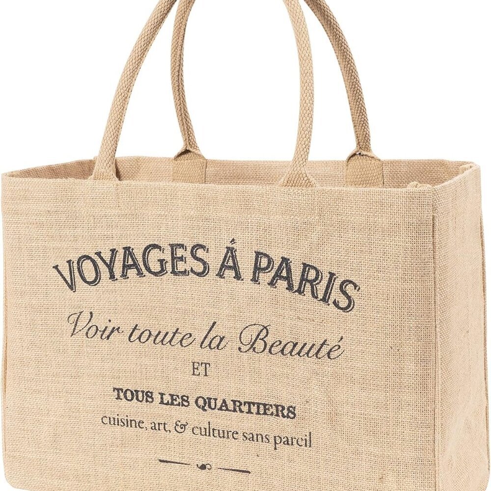 Jute Market Tote Bag with Handles, Voyages